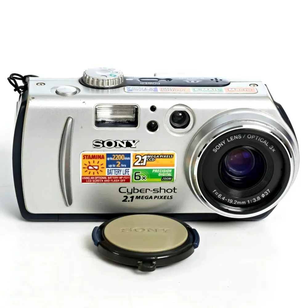 Sony Cyber-Shot DSC-P50 2.1MP Digital Camera Silver 6X Tested Working